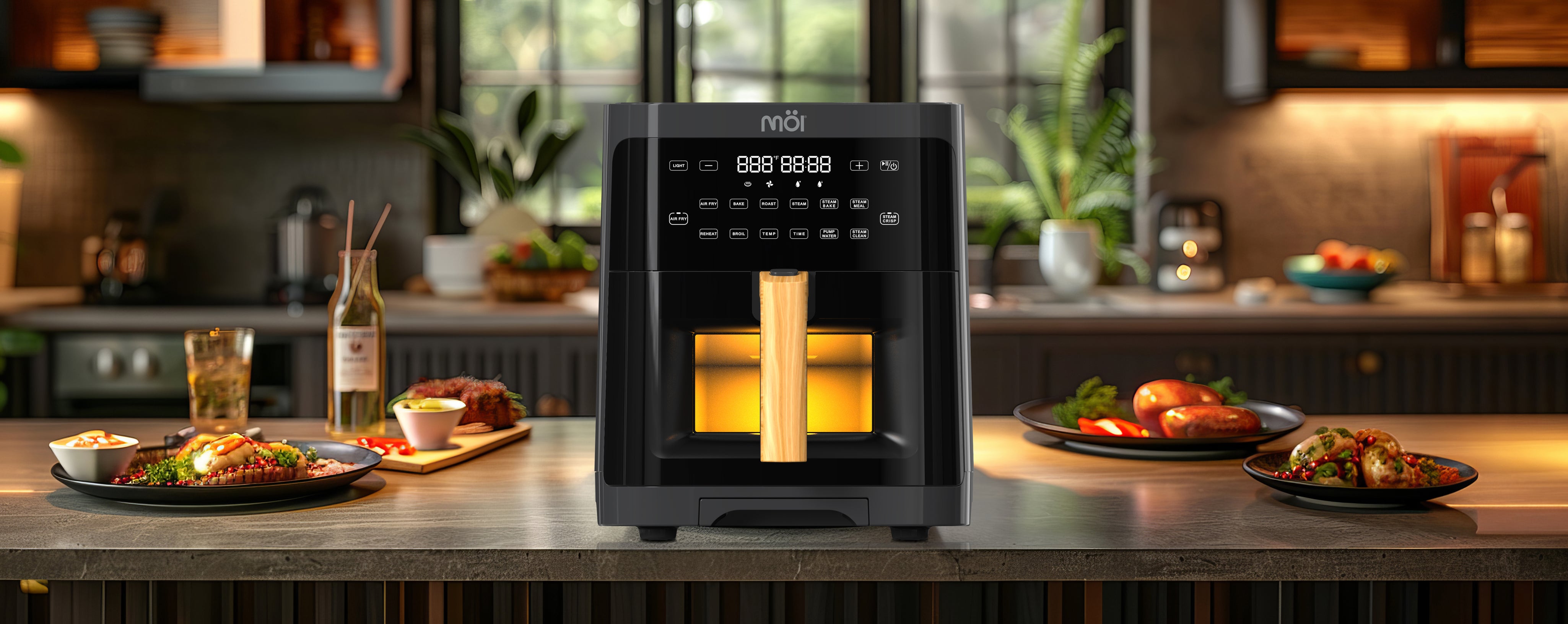 Möi Digital Air Fryer with Steam
